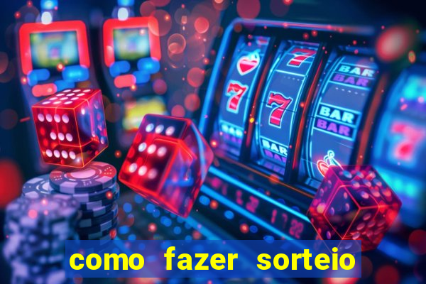 como fazer sorteio de cores online